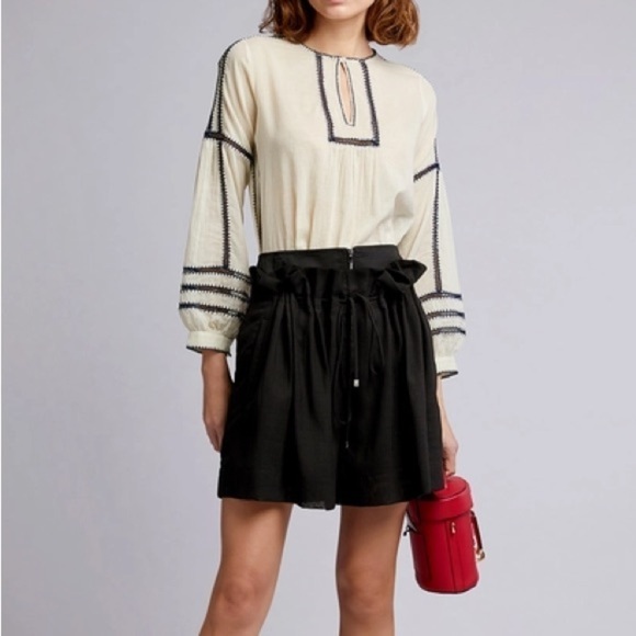 Tibi Gauze Overlay Shorts - Picture 1 of 6